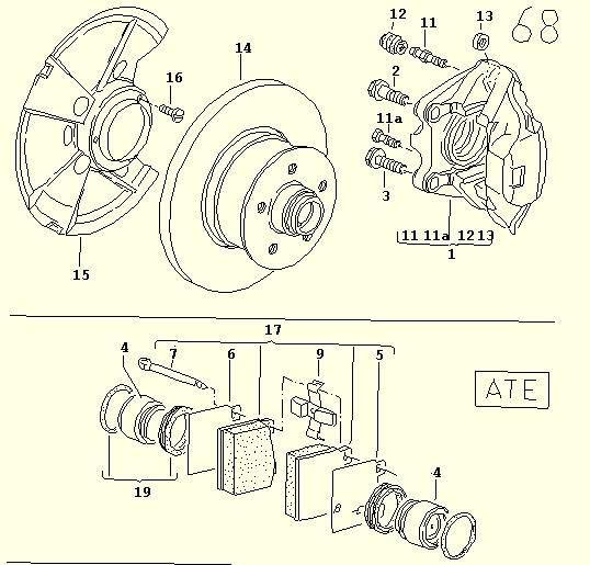 Front Brake Parts Breakdown for 80-85 Vanagon - VanAgain article image
