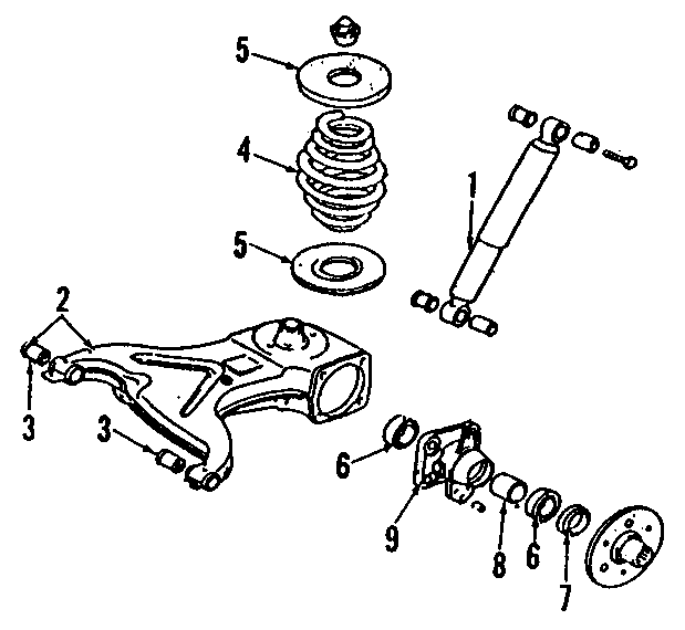 Rear Control Arm Vanagon- Left