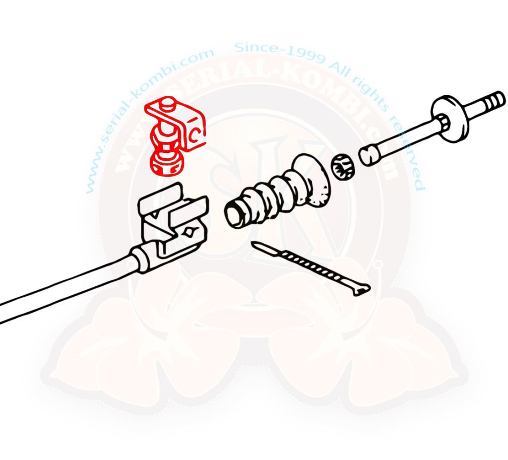 Palanca de cambios para el lado de la transmisión 80-83.5 Vanagon 251711219