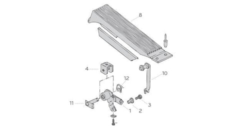 Accelerator Cable Lock piece for bottom of pedal all Vanagon