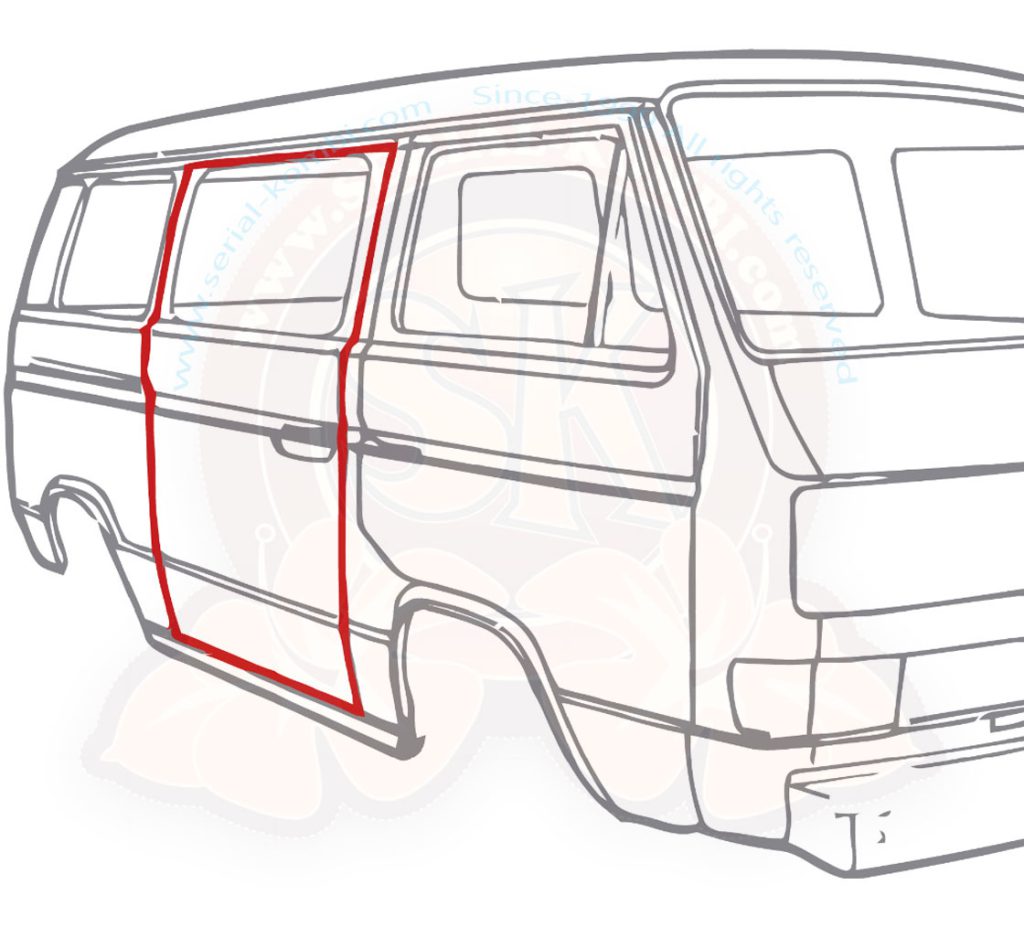 Sliding Door Seal for all Vanagon (right side slider)