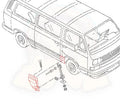 Fiberglas panel in front of sliding door for GL and Carat Vanagon 88-92
