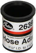 Coolant hose adapter to allow larger hose to fit on smaller pipe 1 1/2" ID to 1 1/4" ID