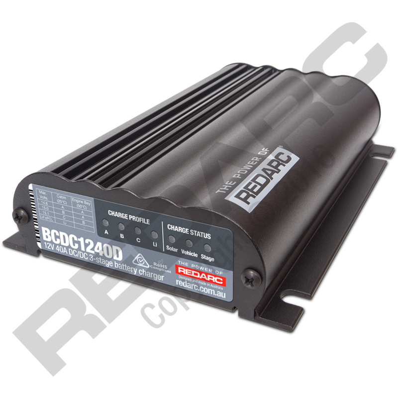 DUAL INPUT 40A IN-VEHICLE DC BATTERY CHARGER