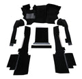 Front Carpet Set for Vanagon molded in dark Grey color