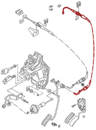 Accelerator Cable for 92-1995 Eurovan 2.5l Gas manual transmission ONLY!