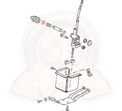 Clip to secure 5-speed shifter pin and also for automatic transmission all Vanagon