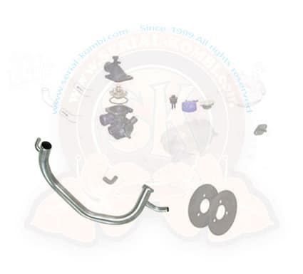 Coolant Pipe for 2.1l Vanagon from Water Pump to Thermostat Housing in Stainless Steel