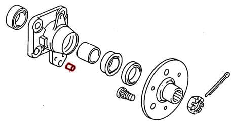 Dowel Pin for rear wheel hub housing for VW Bus 70-79 and all Vanagon