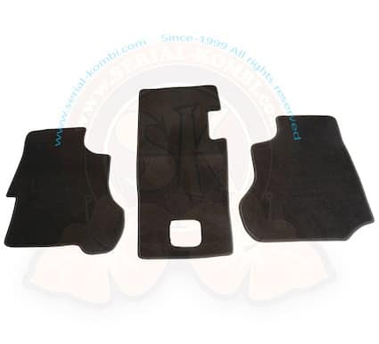 Front Cap Carpet Mat set in Charcoal for all Vanagon
