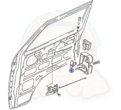 Front Door Lock Mechanism plastic piece for left side all Vanagon