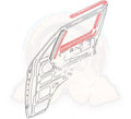 Front Door Window Seal Kit for 80-87 Vanagon that allows for the chrome trim (Right)