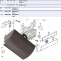 Fuse Panel Cover for 86-88 Vanagon with Brown Interior