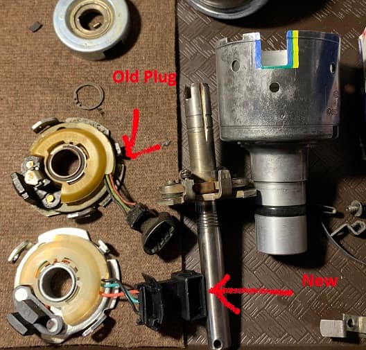 Hall Sending Unit for 80-85 Vanagon Distributor with digifant style plug pigtail.