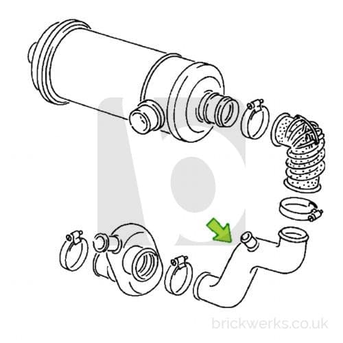 Inlet Manifold Connecting Pipe for all 1.6l Turbo Diesel Vanagon