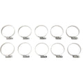 Large Stainless Steel Hose Clamp 32-50mm, 9mm Wide, a 10 pack