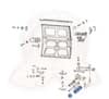 Nylon guide block for middle hinge of sliding door for 63-79 VW Bus