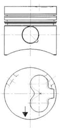 Piston Set standard size for 82-84 1.6l Turbo Diesel Vanagon