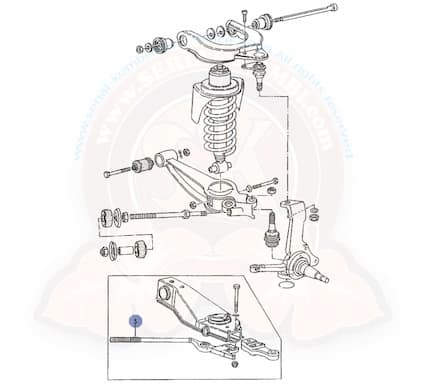 Radius Rod for 80-84 Vanagon on left side