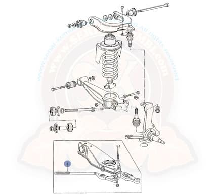 Radius Rod for 80-84 Vanagon on right side
