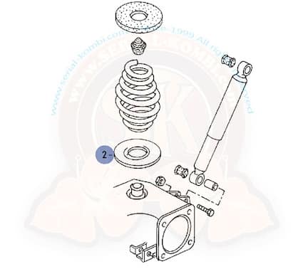 Rear Spring Plastic Base for All Vanagon