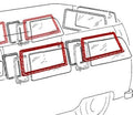 Side 3/4 window seal for 68-79 VW Bus