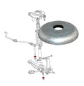 Washer plate for bottom of sway bar drop link for 85-92 Vanagon with straight links