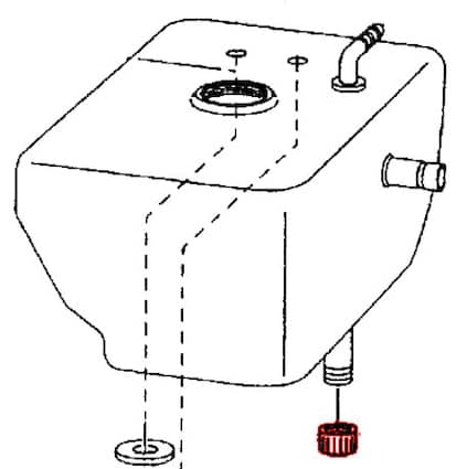 Water Drain Cap for late model Vanagon Westfalia and all Eurovan Westies