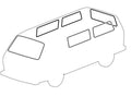 Kit de sellado de ventana para Vanagon 85-88 CON moldura cromada